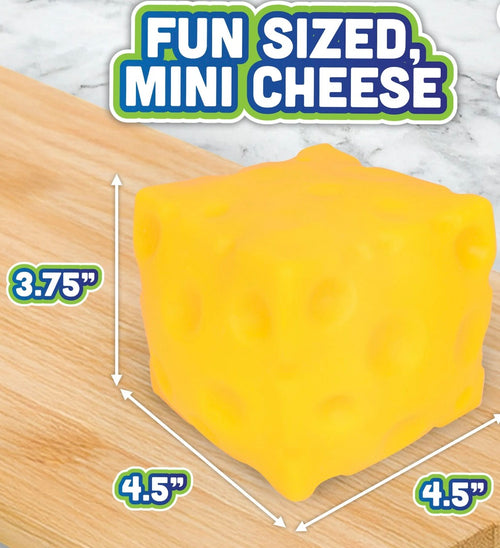 Squeeze Cheese Toy - Yellow Stress Plush for Kids