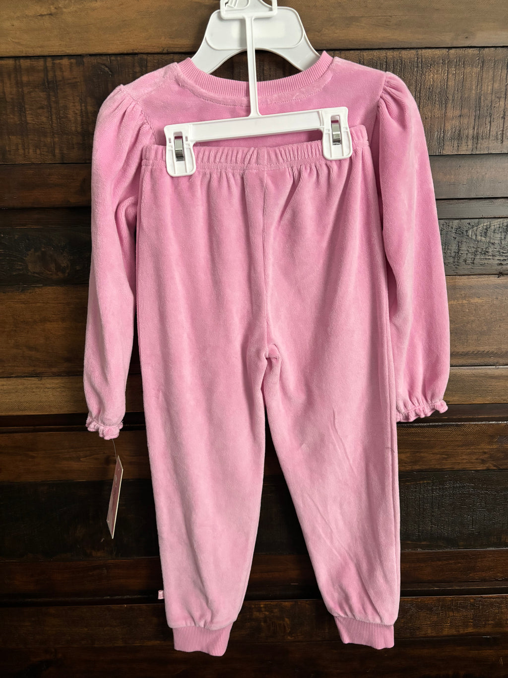💕NWT Juicy Couture Girls Light Pink Velour Logo Set💕